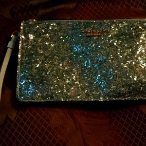 Kate Spade glitter wristlet